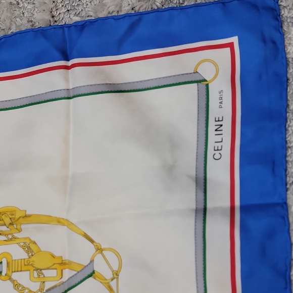 Authentic Celine silk scarf - Picture 4 of 7